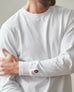 Men's Vintage Crew Long Sleeve Tee - White